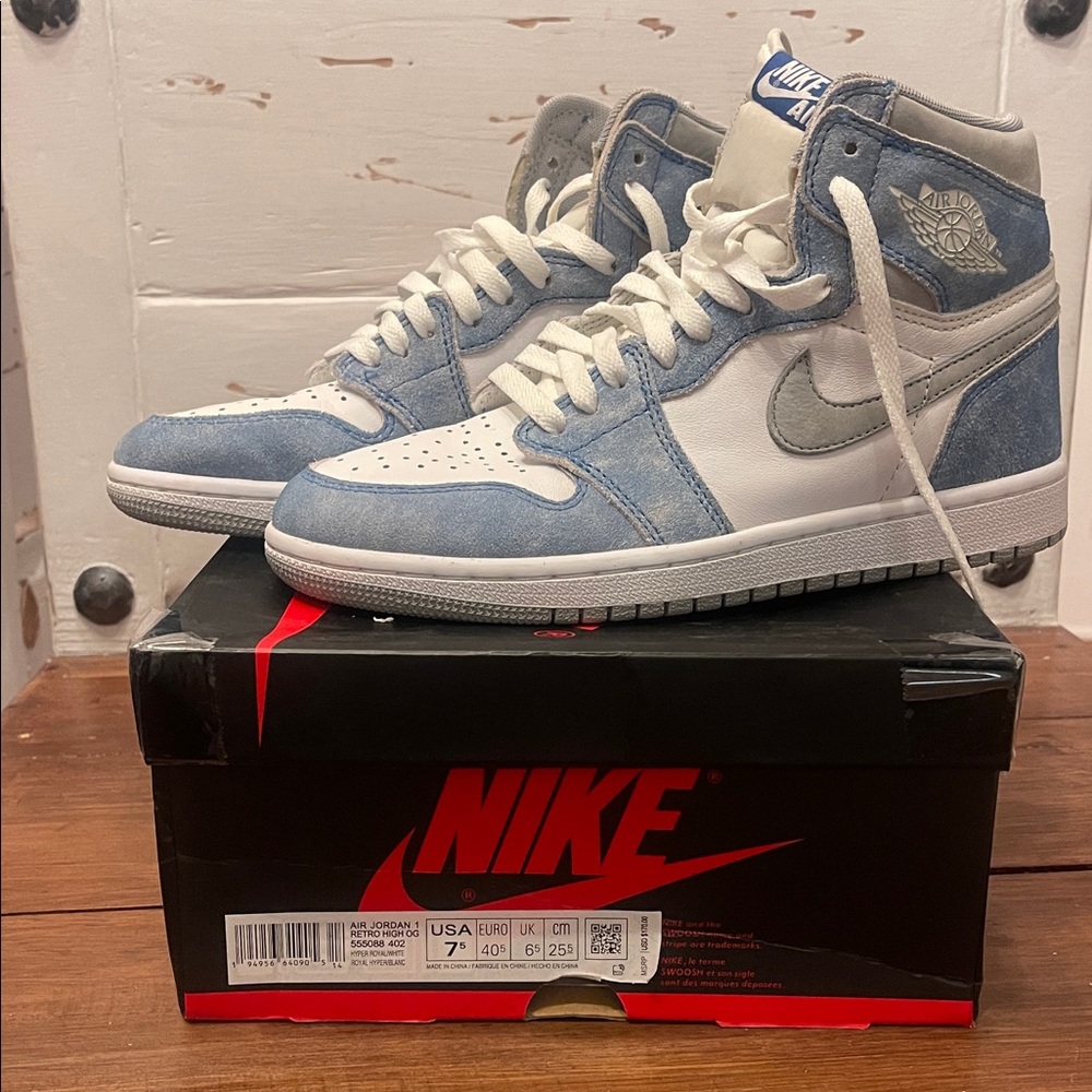 Nike Air Jordan 1 Retro High OG 555088 402 Hyper Royal/White